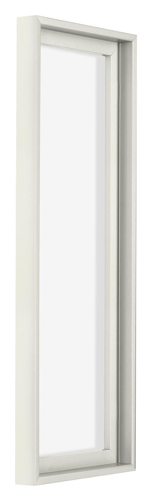 Lyon MDF Cornice a Cassetta 1 3 Bianco Opaco Davanti Obliquo | Yourdecoration.it