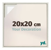 Lyon MDF Cornice a Cassetta 20x20cm White Wash Davanti Dimensione | Yourdecoration.it