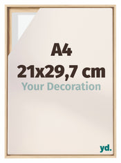 Lyon MDF Cornice a Cassetta 21x29 7cm A4 Faggio Davanti Dimensione | Yourdecoration.it