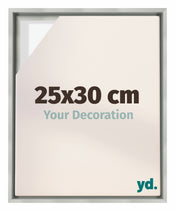 Lyon MDF Cornice a Cassetta 25x30cm Argento Opaco Davanti Dimensione | Yourdecoration.it
