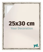 Lyon MDF Cornice a Cassetta 25x30cm Bianco Vintage Davanti Dimensione | Yourdecoration.it