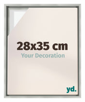 Lyon MDF Cornice a Cassetta 28x35cm Argento Opaco Davanti Dimensione | Yourdecoration.it