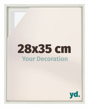 Lyon MDF Cornice a Cassetta 28x35cm Bianco Opaco Davanti Dimensione | Yourdecoration.it