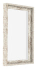 Lyon MDF Cornice a Cassetta 3 4 Bianco Vintage Davanti Obliquo | Yourdecoration.it