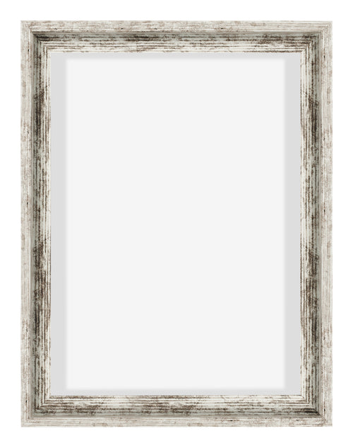 Lyon MDF Cornice a Cassetta 3 4 Bianco Vintage Davanti | Yourdecoration.it