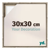 Lyon MDF Cornice a Cassetta 30x30cm Rovere Davanti Dimensione | Yourdecoration.it