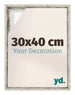 Lyon MDF Cornice a Cassetta 30x40cm Bianco Vintage Davanti Dimensione | Yourdecoration.it