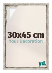 Lyon MDF Cornice a Cassetta 30x45cm Bianco Vintage Davanti Dimensione | Yourdecoration.it