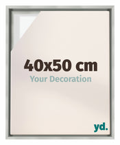 Lyon MDF Cornice a Cassetta 40x50cm Argento Opaco Davanti Dimensione | Yourdecoration.it
