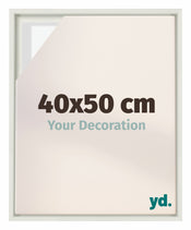 Lyon MDF Cornice a Cassetta 40x50cm Bianco Opaco Davanti Dimensione | Yourdecoration.it