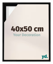 Lyon MDF Cornice a Cassetta 40x50cm Nero Opaco Davanti Dimensione | Yourdecoration.it