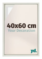 Lyon MDF Cornice a Cassetta 40x60cm Bianco Opaco Davanti Dimensione | Yourdecoration.it