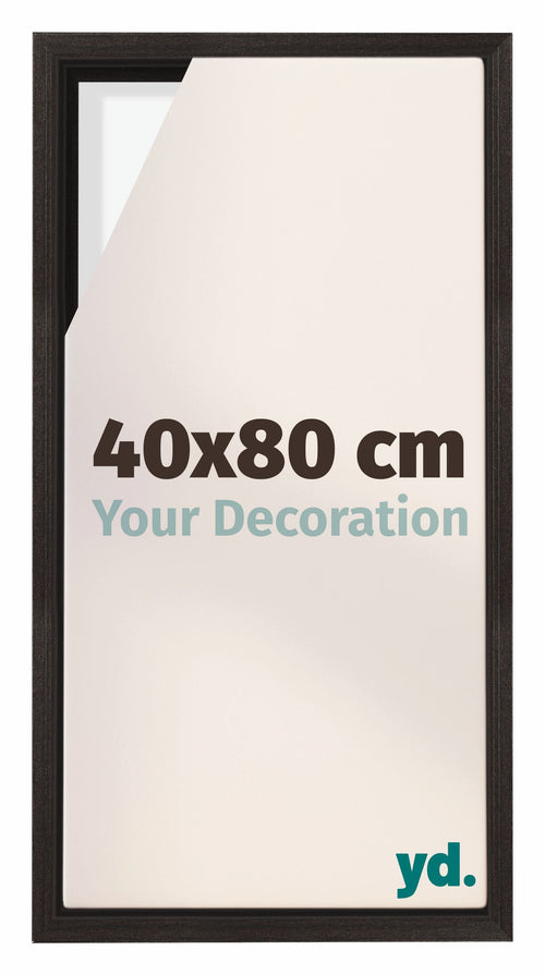 Lyon MDF Cornice a Cassetta 40x80cm Quercia Scura Davanti Dimensione | Yourdecoration.it