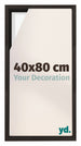 Lyon MDF Cornice a Cassetta 40x80cm Quercia Scura Davanti Dimensione | Yourdecoration.it