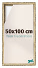 Lyon MDF Cornice a Cassetta 50x100cm Oro Antico Davanti Dimensione | Yourdecoration.it