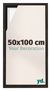Lyon MDF Cornice a Cassetta 50x100cm Quercia Scura Davanti Dimensione | Yourdecoration.it