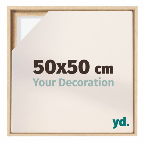 Lyon MDF Cornice a Cassetta 50x50cm Faggio Davanti Dimensione | Yourdecoration.it