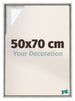 Lyon MDF Cornice a Cassetta 50x70cm Argento Opaco Davanti Dimensione | Yourdecoration.it