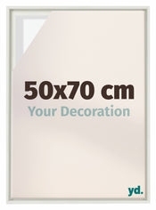 Lyon MDF Cornice a Cassetta 50x70cm Bianco Opaco Davanti Dimensione | Yourdecoration.it