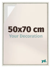 Lyon MDF Cornice a Cassetta 50x70cm White Wash Davanti Dimensione | Yourdecoration.it