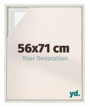 Lyon MDF Cornice a Cassetta 56x71cm Bianco Opaco Davanti Dimensione | Yourdecoration.it
