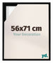 Lyon MDF Cornice a Cassetta 56x71cm Nero Opaco Davanti Dimensione | Yourdecoration.it
