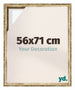 Lyon MDF Cornice a Cassetta 56x71cm Oro Antico Davanti Dimensione | Yourdecoration.it