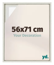 Lyon MDF Cornice a Cassetta 56x71cm White Wash Davanti Dimensione | Yourdecoration.it