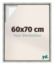Lyon MDF Cornice a Cassetta 60x70cm Argento Opaco Davanti Dimensione | Yourdecoration.it