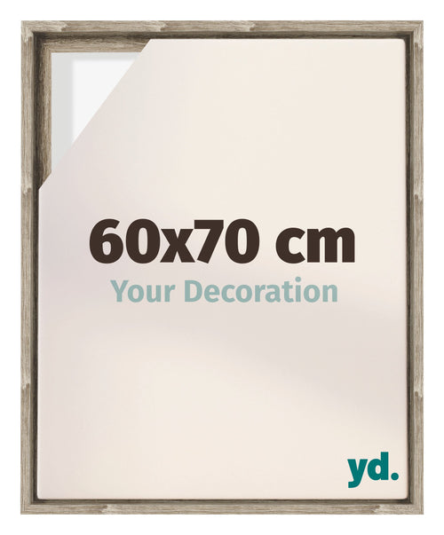 Lyon MDF Cornice a Cassetta 60x70cm Rovere Davanti Dimensione | Yourdecoration.it