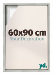 Lyon MDF Cornice a Cassetta 60x90cm Argento Opaco Davanti Dimensione | Yourdecoration.it