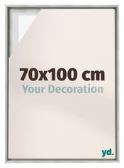 Lyon MDF Cornice a Cassetta 70x100cm Argento Opaco Davanti Dimensione | Yourdecoration.it