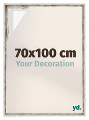 Lyon MDF Cornice a Cassetta 70x100cm Bianco Vintage Davanti Dimensione | Yourdecoration.it