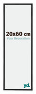 Miami Alluminio Cornice 20x60cm Nero Lucido Davanti Dimensione | Yourdecoration.it