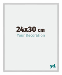 Miami Alluminio Cornice 24x30cm Argento Opaco Davanti Dimensione | Yourdecoration.it