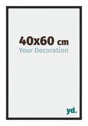 Miami Alluminio Cornice 40x60cm Nero Lucido Davanti Dimensione | Yourdecoration.it
