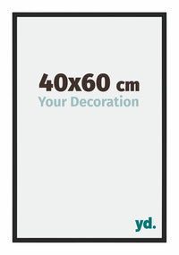 Miami Alluminio Cornice 40x60cm Nero Lucido Davanti Dimensione | Yourdecoration.it