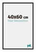 Miami Alluminio Cornice 40x60cm Nero Lucido Davanti Dimensione | Yourdecoration.it