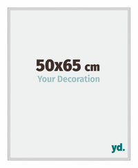 Miami Alluminio Cornice 50x65cm Argento Opaco Davanti Dimensione | Yourdecoration.it