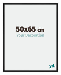 Miami Alluminio Cornice 50x65cm Nero Lucido Davanti Dimensione | Yourdecoration.it