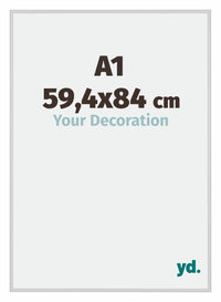 Miami Alluminio Cornice 59 4x84cm A1 Argento Opaco Davanti Dimensione | Yourdecoration.it