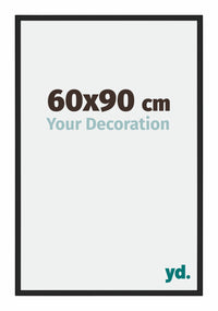 Miami Alluminio Cornice 60x90cm Nero Lucido Davanti Dimensione | Yourdecoration.it