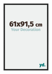 Miami Alluminio Cornice 61x91 5cm Nero Lucido Davanti Dimensione | Yourdecoration.it