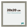 Mura MDF Cornice 20x20cm Grigio Davanti Dimensione | Yourdecoration.it