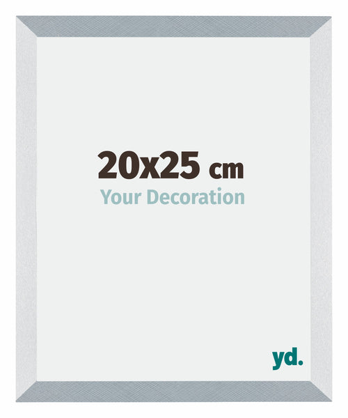 Mura MDF Cornice 20x25cm Alluminio Spazzolato Davanti Dimensione | Yourdecoration.it