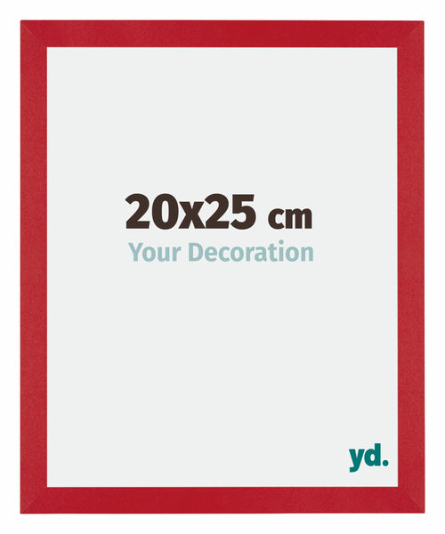 Mura MDF Cornice 20x25cm Rosso Davanti Dimensione | Yourdecoration.it