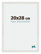 Mura MDF Cornice 20x28cm Bianco Opaco Davanti Dimensione | Yourdecoration.it