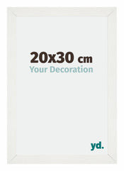 Mura MDF Cornice 20x30cm Bianco Spazzato Davanti Dimensione | Yourdecoration.it