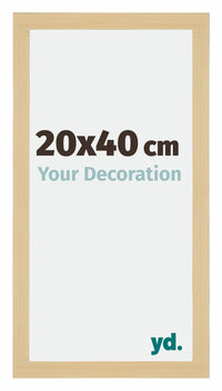Mura MDF Cornice 20x40cm Acero Decorativo Davanti Dimensione | Yourdecoration.it
