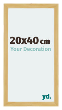 Mura MDF Cornice 20x40cm Pino Decorativo Davanti Dimensione | Yourdecoration.it